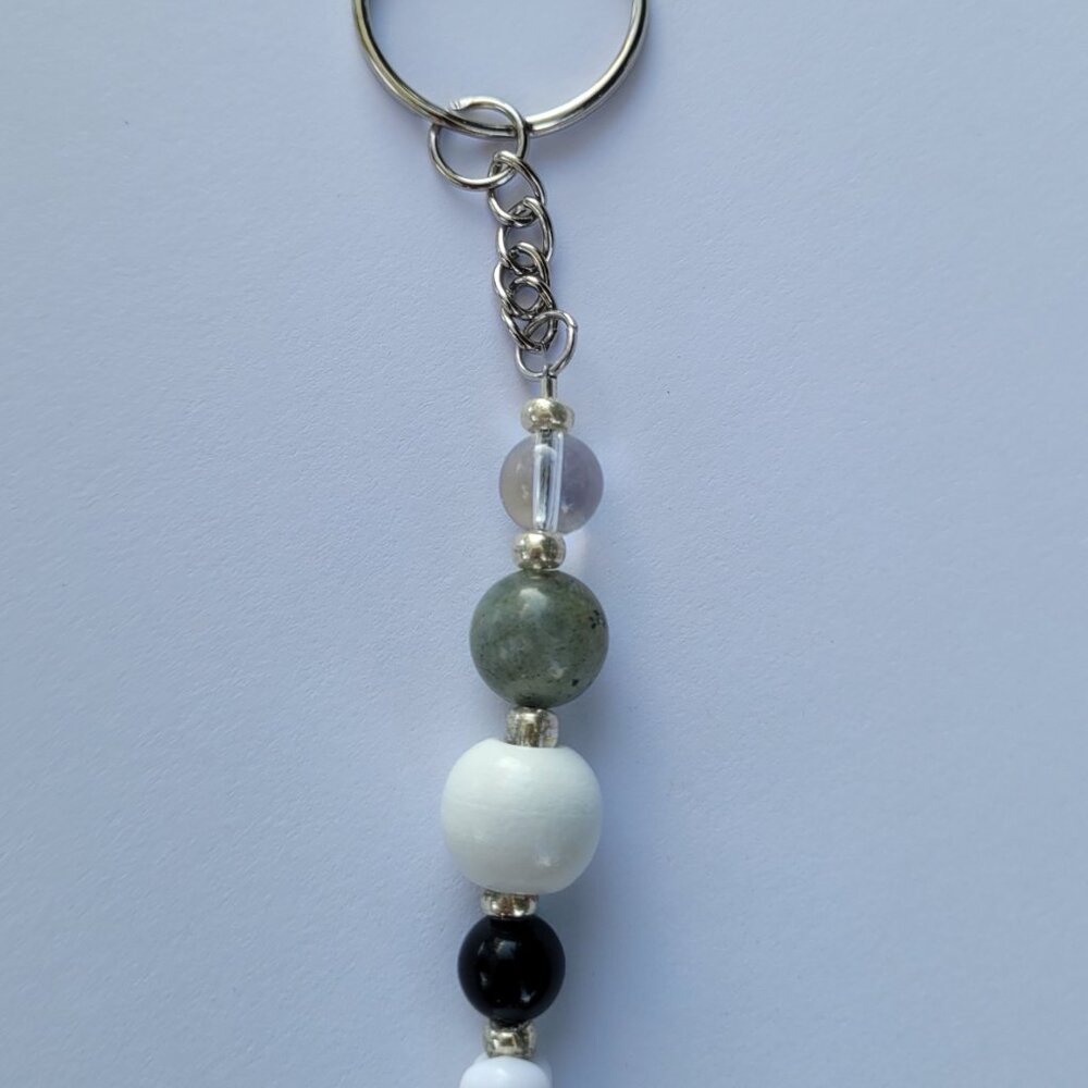 Gray Cat Keychain - Handmade - Picture 2 of 7